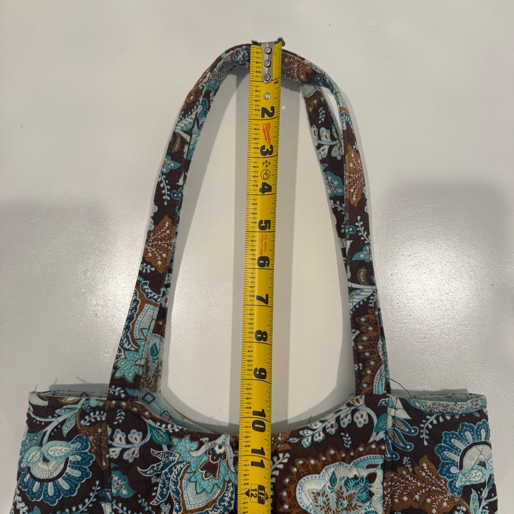 Vera Bradley Java Blue Shoulder Tote Bag Retired Print 2006 Y2K - Picture 13 of 13